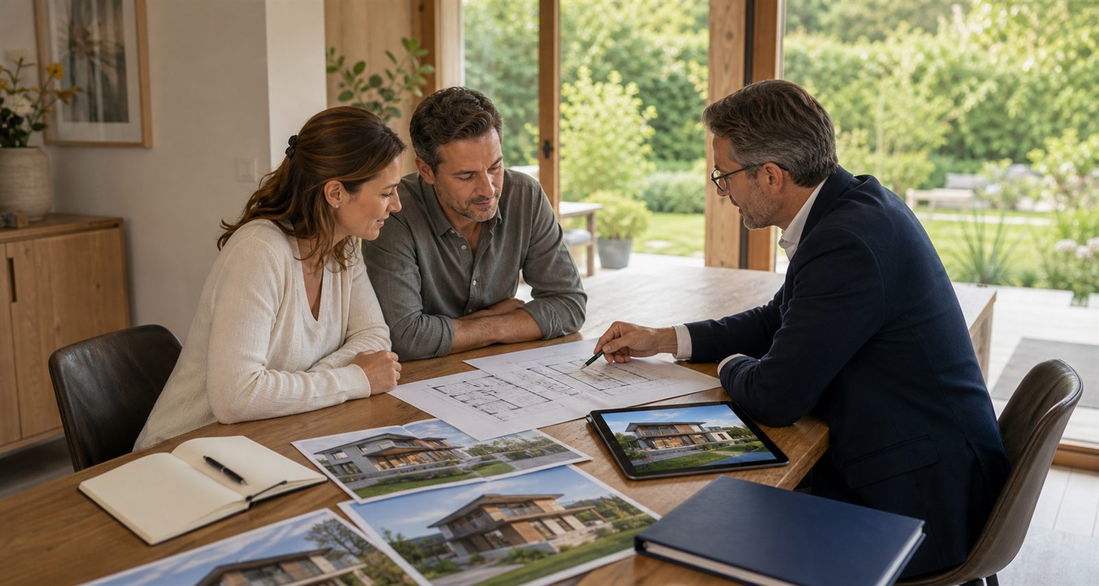 Beratung zu Designerhaus und Suchwunsch mit Architekturplan